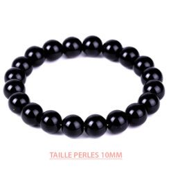 Bracelet-obsidienne-10mm-perles-mala naturelles