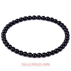 Bracelet-obsidienne-noire-4mm-perles-mala naturelles