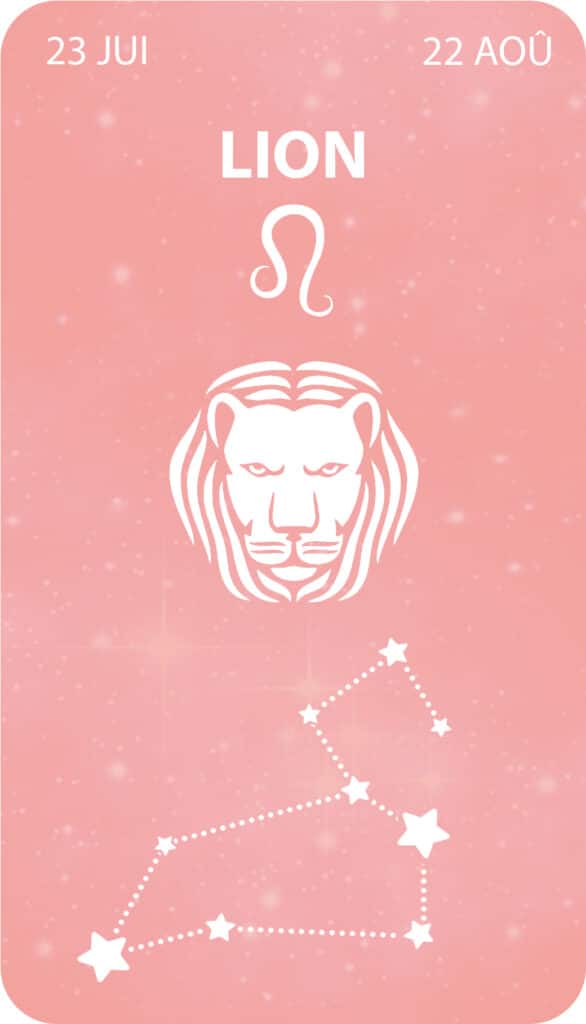 carte astrologie lion signe du zodiaque